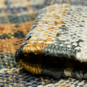 AMER Rugs Hampton HMP-1 Hand-Loomed Plaid Farmhouse Area Rug Olive 3'6" x 5'6"