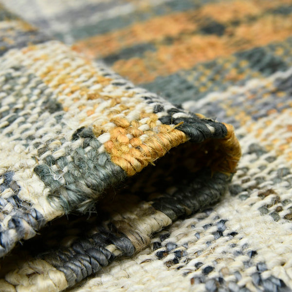 AMER Rugs Hampton HMP-1 Hand-Loomed Plaid Farmhouse Area Rug Olive 3'6" x 5'6"