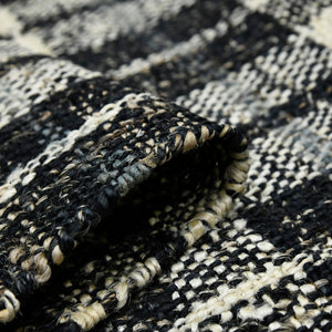 AMER Rugs Hampton HMP-2 Hand-Loomed Plaid Farmhouse Area Rug Charcoal 3'6" x 5'6"