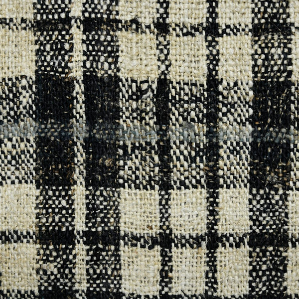 AMER Rugs Hampton HMP-2 Hand-Loomed Plaid Farmhouse Area Rug Charcoal 3'6" x 5'6"