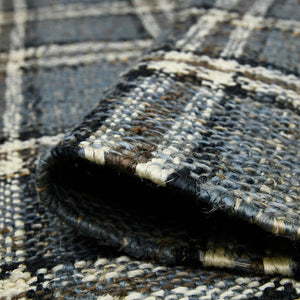 AMER Rugs Hampton HMP-3 Hand-Loomed Plaid Farmhouse Area Rug Blue 3'6" x 5'6"