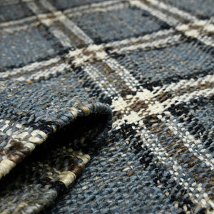 AMER Rugs Hampton HMP-3 Hand-Loomed Plaid Farmhouse Area Rug Blue 3'6" x 5'6"