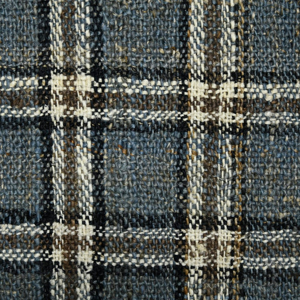 AMER Rugs Hampton HMP-3 Hand-Loomed Plaid Farmhouse Area Rug Blue 3'6" x 5'6"