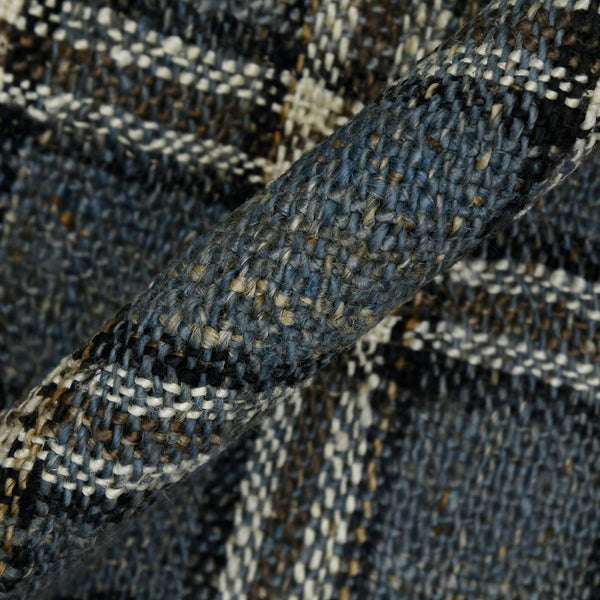 AMER Rugs Hampton HMP-3 Hand-Loomed Plaid Farmhouse Area Rug Blue 3'6" x 5'6"