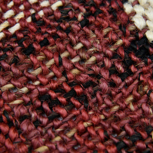 AMER Rugs Hampton HMP-4 Hand-Loomed Plaid Farmhouse Area Rug Brick Red 3'6" x 5'6"