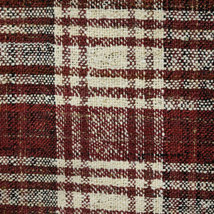 AMER Rugs Hampton HMP-4 Hand-Loomed Plaid Farmhouse Area Rug Brick Red 3'6" x 5'6"