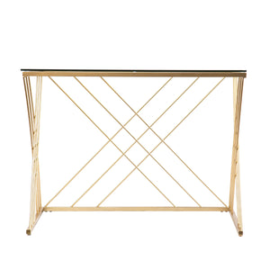 Sei Furniture Dezby Modern Glass Top Desk Ho1143837