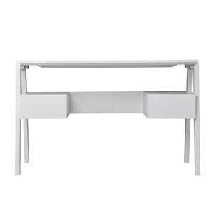 Sei Furniture Clyden Midcentury Modern Writing Desk W Storage White Ho1153237