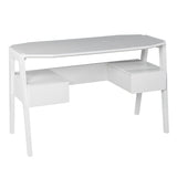 Sei Furniture Clyden Midcentury Modern Writing Desk W Storage White Ho1153237
