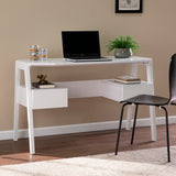 Sei Furniture Clyden Midcentury Modern Writing Desk W Storage White Ho1153237