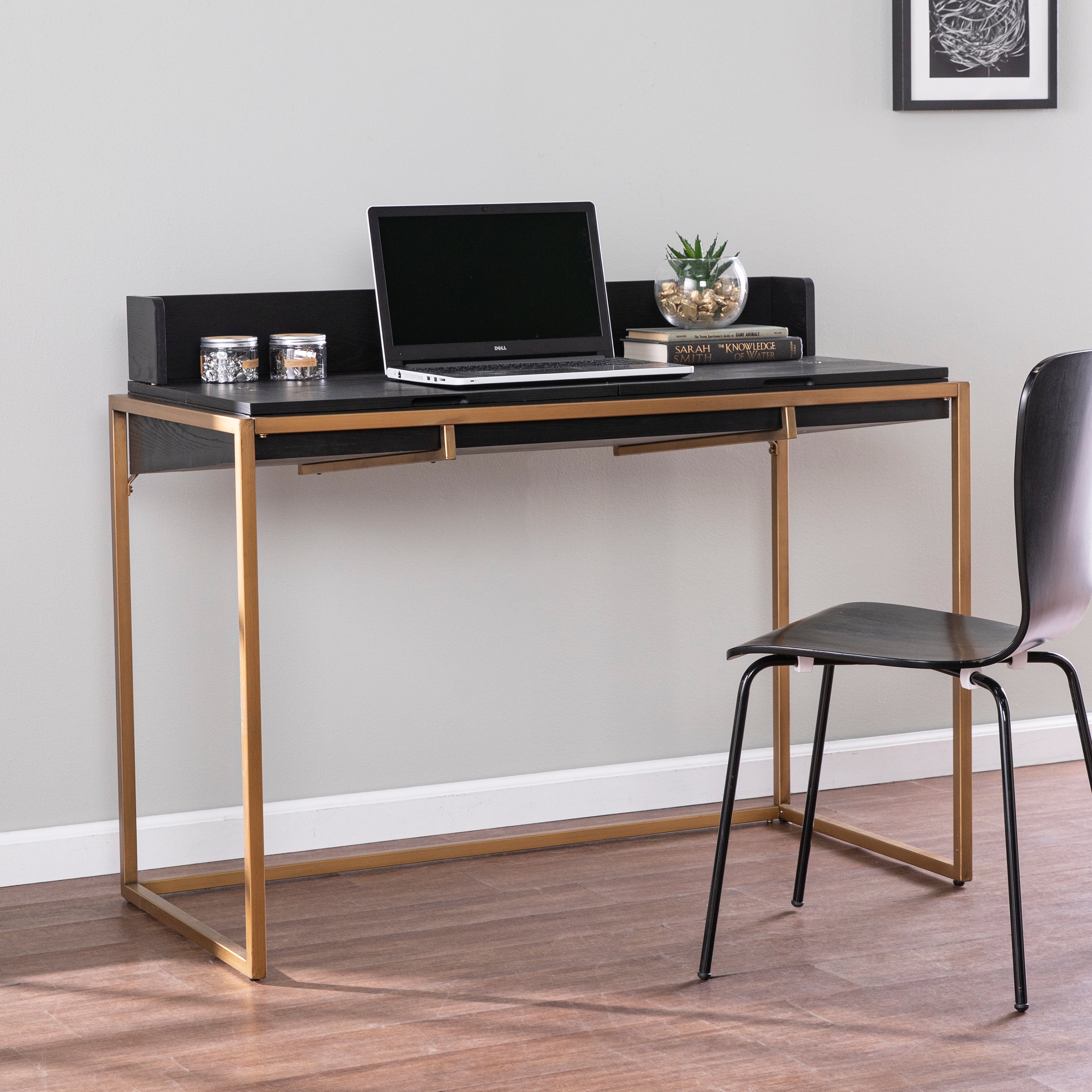 SEI Furniture Caldlin Modern Flip-Top Desk - Thumbnail 3