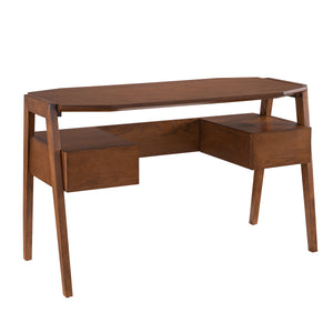 Sei Furniture Clyden Midcentury Modern Writing Desk W Storage Ho2744