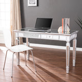 Sei Furniture Glenview Glam Mirrored Writing Desk W Drawers Ho3634