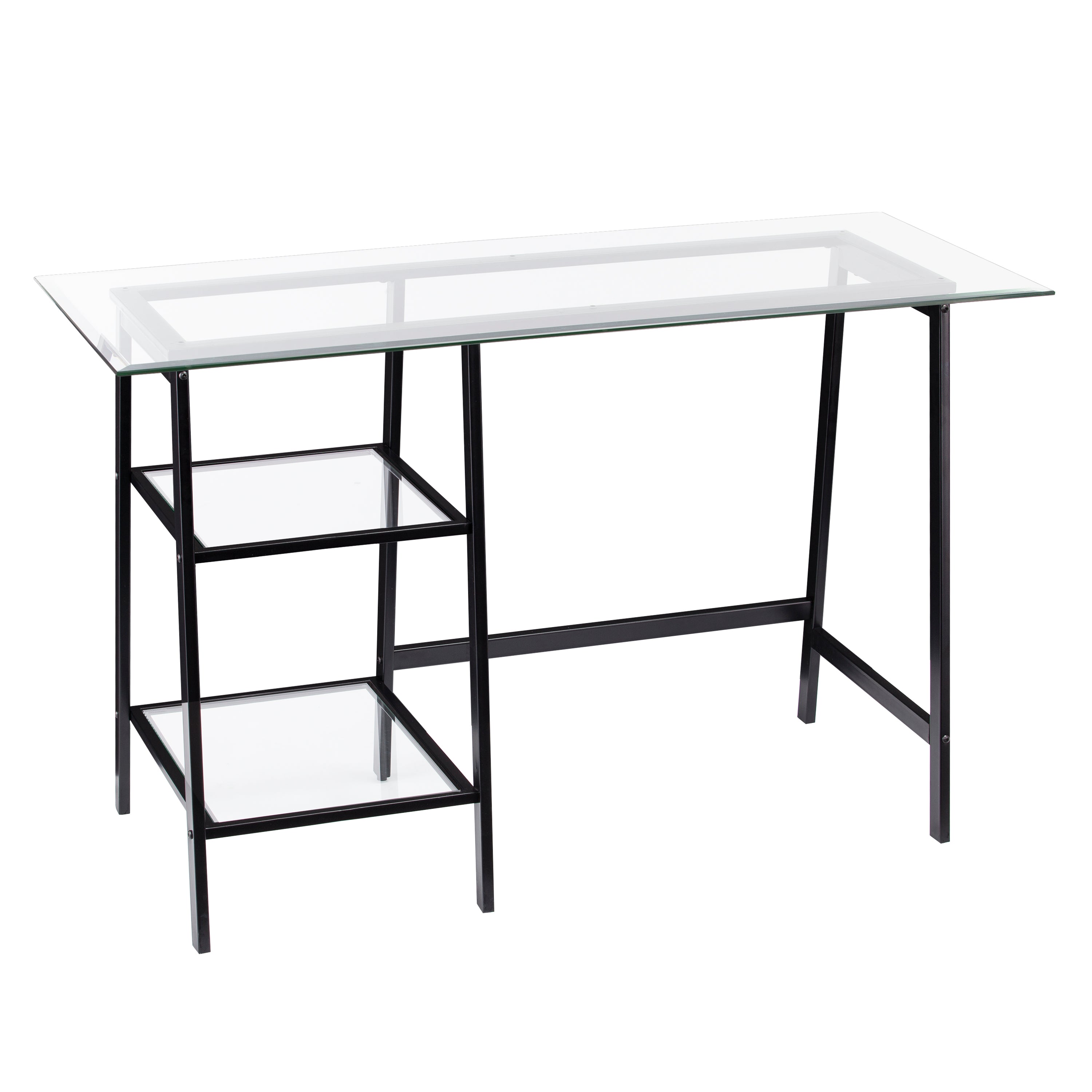 Avery Metal & Glass Writing Desk - Thumbnail 2