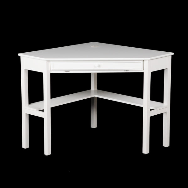 Sei Furniture Wardboro Corner Computer Desk White Ho6642