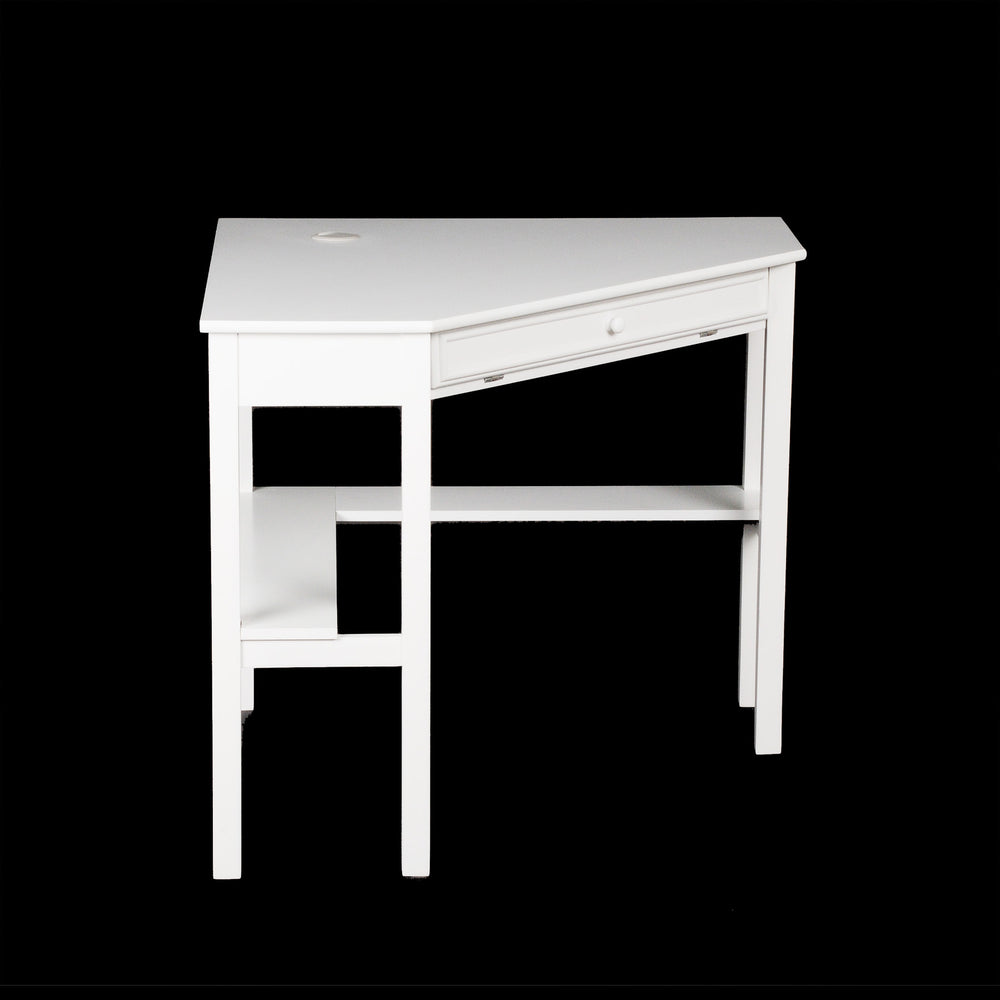 Sei Furniture Wardboro Corner Computer Desk White Ho6642