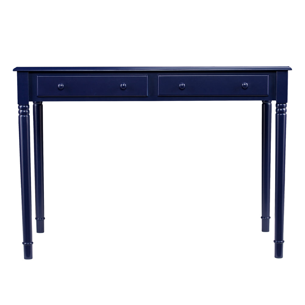 Sei Furniture Janice Farmhouse 2 Drawer Writing Desk Navy Ho8793