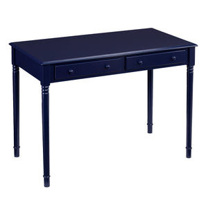 Sei Furniture Janice Farmhouse 2 Drawer Writing Desk Navy Ho8793