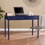 Sei Furniture Janice Farmhouse 2 Drawer Writing Desk Navy Ho8793