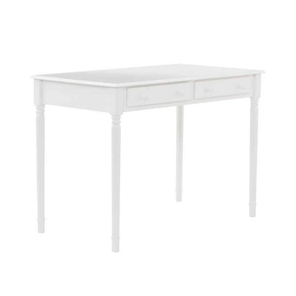 Sei Furniture Writing 2 Drawer Desk Crisp White Ho8800