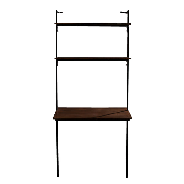 Holly Martin Haeloen Wall Mounted Floating Desk Dark Tobacco And Black Ho9751
