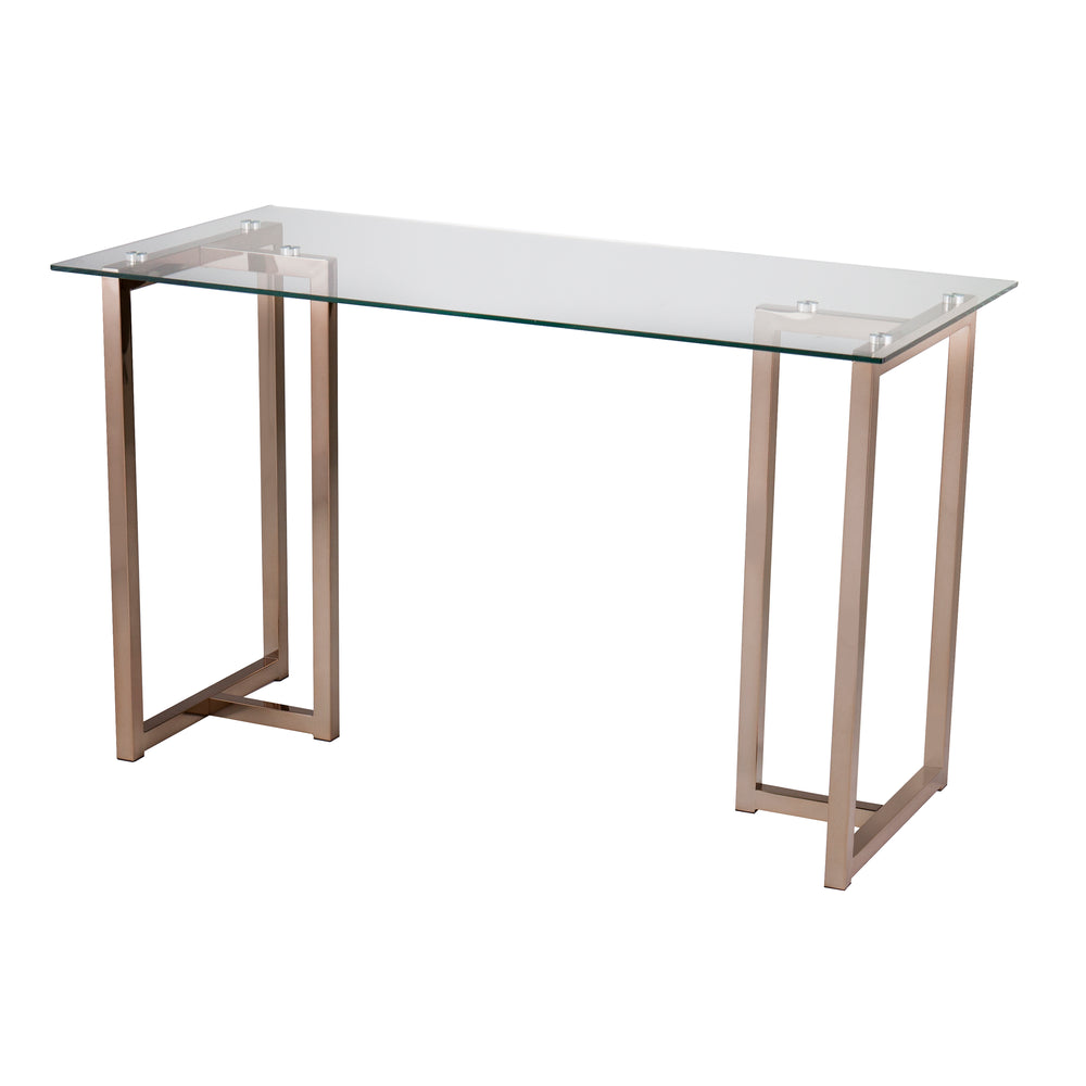Holly Martin Haxor Writing Desk Midcentury Modern Style Champagne Ho9783