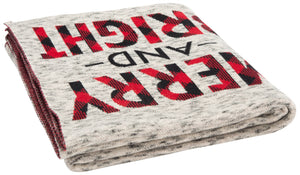 Safavieh Merry And Bright Throw in Grey, Red HOL2010A-5060