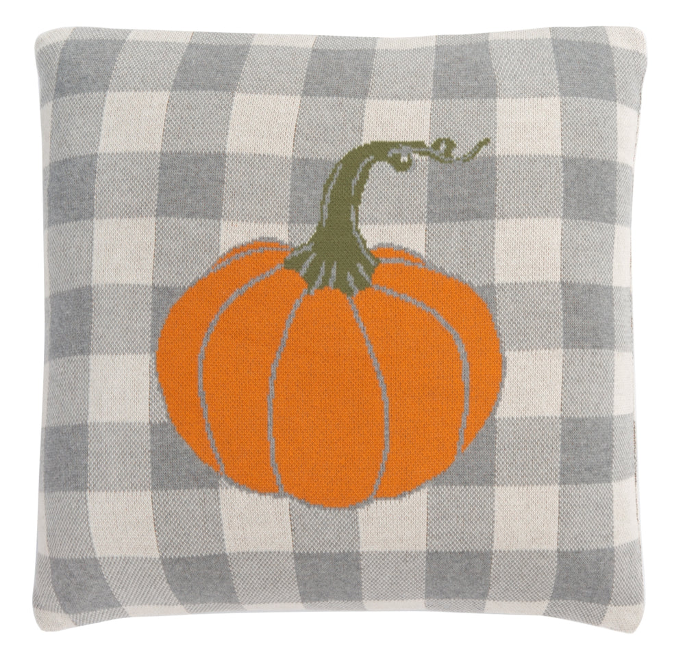 Fall Pumpkin Pillow - Cozy 100% Cotton Cover & Soft Polyester Filling for Perfect Autumn Decor!