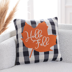 Hello Leaf Pillow - Luxuriously Soft 100% Cotton Cover with Plush Polyester Filling for Ultimate Comfort