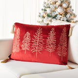 Safavieh Holiday Tree Pillow HOL4001A-1624