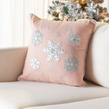 Safavieh Sunderland Snowflake Pillow HOL4010A-1818