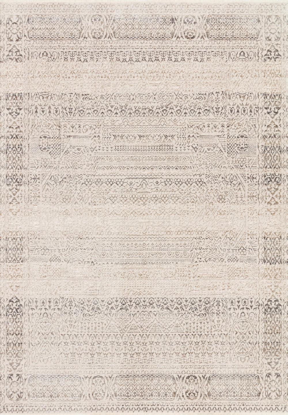 Loloi Homage HOM-05 75% Polyester, 25% Viscose Power Loomed Transitional Rug HOMAHOM-05IVSIB6F6
