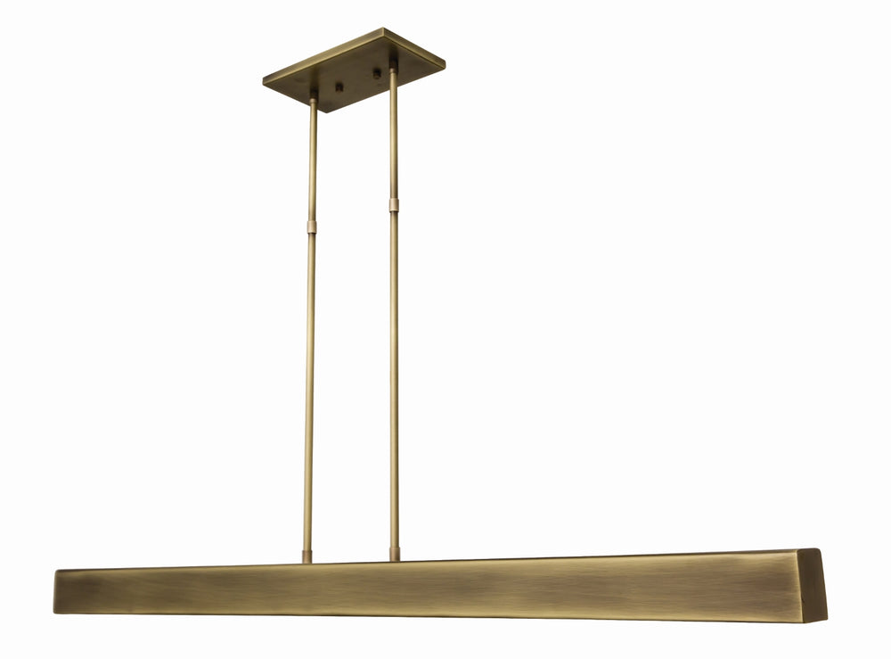 Horizon 42" LED Antique Brass Pendant