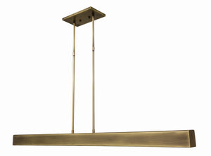 Horizon 42" LED Antique Brass Pendant