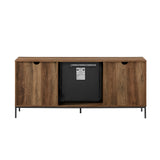 Walker Edison Houston Modern Rustic/Industrial 58" Modern Rustic Fireplace Console HOUF9ERO