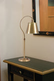 Hyde Park Table Lamp Weathered Brass w/Metal Shade