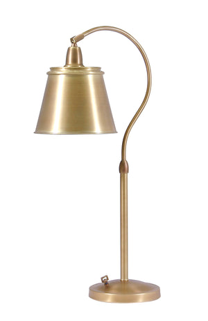 Hyde Park Table Lamp Weathered Brass w/Metal Shade