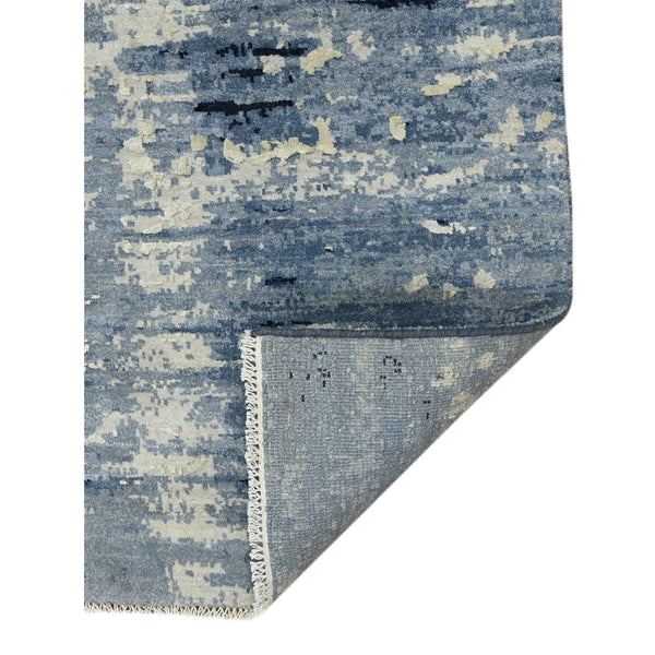 AMER Rugs Hermitage HRM-1 Hand-Knotted Abstract Modern & Contemporary Area Rug Blue Sapphire 10' x 14'