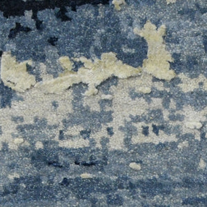 AMER Rugs Hermitage HRM-1 Hand-Knotted Abstract Modern & Contemporary Area Rug Blue Sapphire 10' x 14'