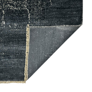 AMER Rugs Hermitage HRM-11 Hand-Knotted Abstract Modern & Contemporary Area Rug Salon Black 10' x 14'