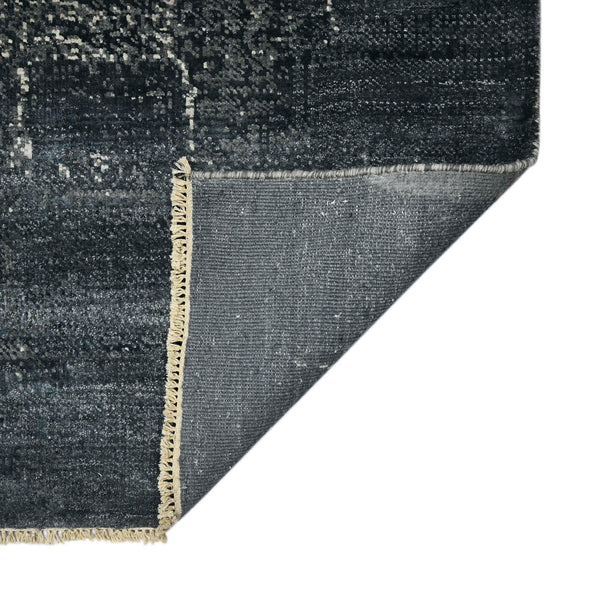 AMER Rugs Hermitage HRM-11 Hand-Knotted Abstract Modern & Contemporary Area Rug Salon Black 10' x 14'