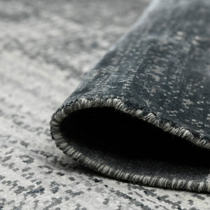 AMER Rugs Hermitage HRM-11 Hand-Knotted Abstract Modern & Contemporary Area Rug Salon Black 10' x 14'