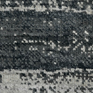 AMER Rugs Hermitage HRM-11 Hand-Knotted Abstract Modern & Contemporary Area Rug Salon Black 10' x 14'