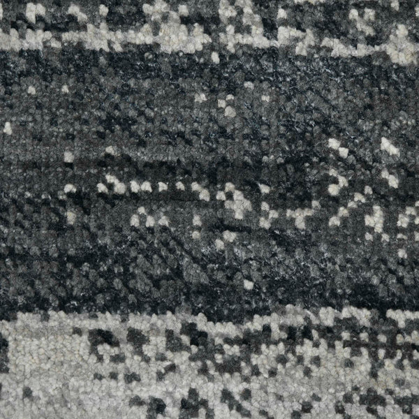 AMER Rugs Hermitage HRM-11 Hand-Knotted Abstract Modern & Contemporary Area Rug Salon Black 10' x 14'