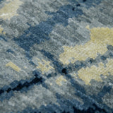 AMER Rugs Hermitage HRM-9 Hand-Knotted Abstract Modern & Contemporary Area Rug Blue Sapphire 10' x 14'