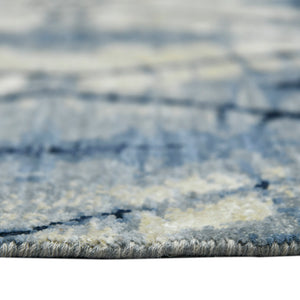 AMER Rugs Hermitage HRM-9 Hand-Knotted Abstract Modern & Contemporary Area Rug Blue Sapphire 10' x 14'