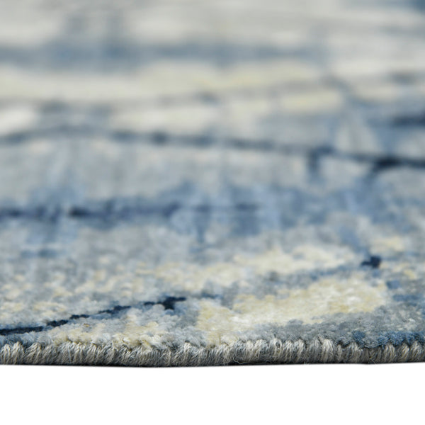 AMER Rugs Hermitage HRM-9 Hand-Knotted Abstract Modern & Contemporary Area Rug Blue Sapphire 10' x 14'