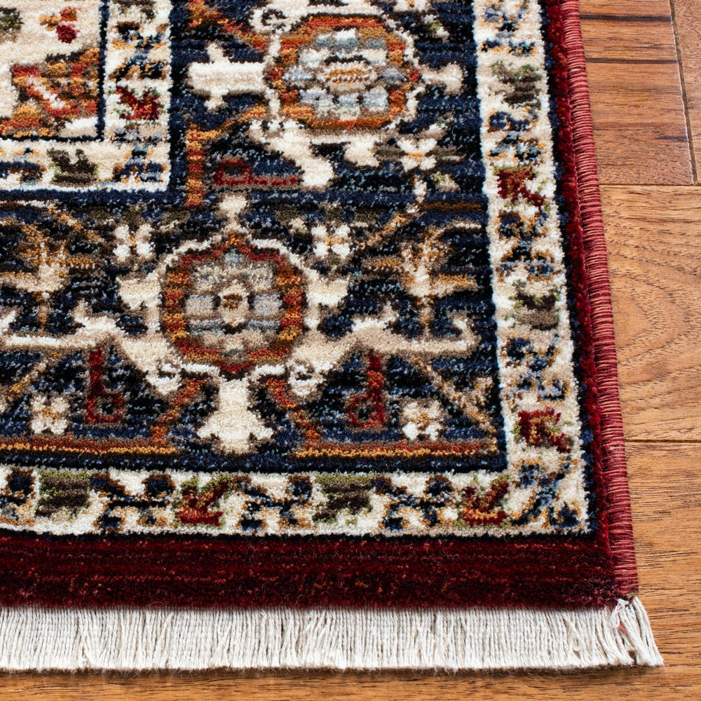 Herat 300 Herat 301 Traditional Power Loomed Polypropylene Pile Rug Red / Ivory