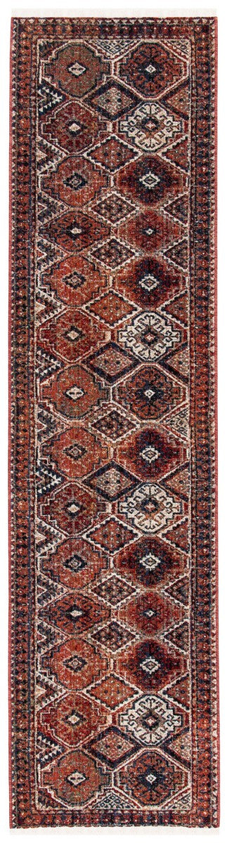 Herat 300 Herat 315 Traditional Power Loomed Polypropylene Pile Rug Rust / Creme