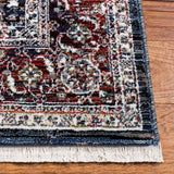 Herat 300 Herat 321 Traditional Power Loomed Polypropylene Pile Rug Navy / Red